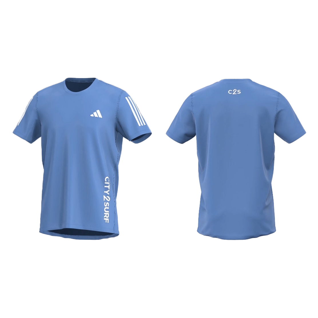 adidas City2Surf 2024 Men's Tee - Blue Burst